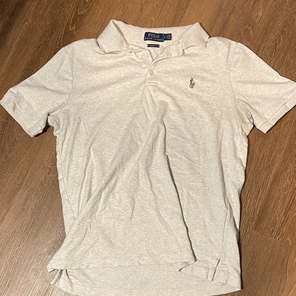 Polo by Ralph Lauren Men's Light Tan Polo Shirt